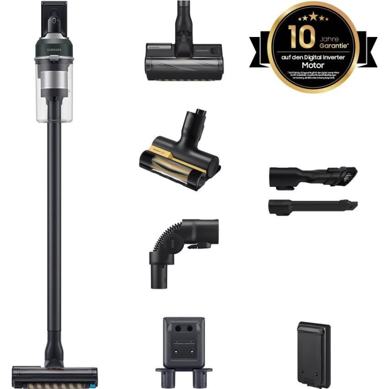 Samsung VS20C85G2TN/WD - Jet 85 PetPRO - 2-in-1-Stabstaubsauger - Beutellos - Chrom - Schwarz - Rechteckig - Trocken - Multizyk