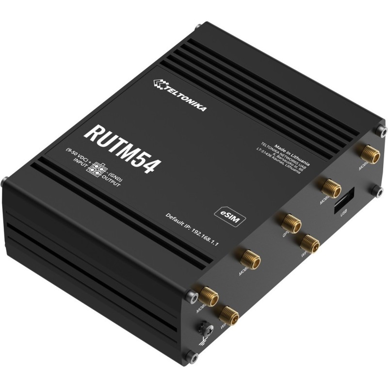 Teltonika Industrial grade 2G/3G/4G LTE Cat 4 Modem - Router - Router (RUTM54000200)