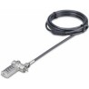 StarTech.com 25-Pack Laptop Lock, Compatible w/Noble Wedge/Nano/K-Slot - Sicherheitskabelschloss - Silber, Schwarz - 2 m - TAA-