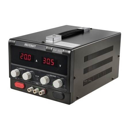 Voltcraft ESP-3020 Labornetzgerät einstellbar 0-30 V/DC 0-20 A 600 W schmale Bauform 4 mm Anschluss