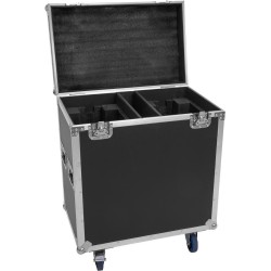 ROADINGER Flightcase 2x TMH-S400 mit Rollen, 100 kg Traglast, 70,5 x 45 x 86 cm