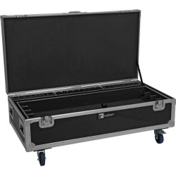 ROADINGER Flightcase 8x AKKU IP Pixel Tube 360 PRO CRMX mit Ladefunktion Rollen