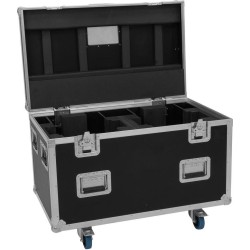 ROADINGER Flightcase Highline 2x DMH-380 mit Rollen schwarz 100 kg Last 100x60x73 cm