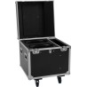 ROADINGER Flightcase PRO 2x IP TMH-W285 mit Rollen schwarz 100kg Traglast