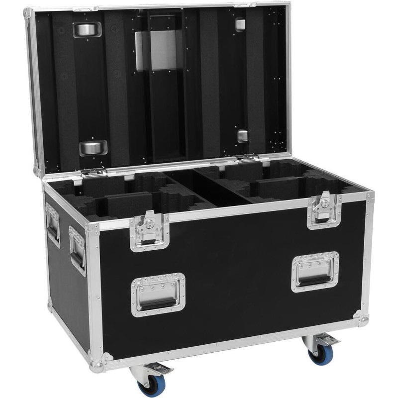 ROADINGER Flightcase HIGHLINE 4x LED IP TMH-H420 WASH mit Lenkrollen