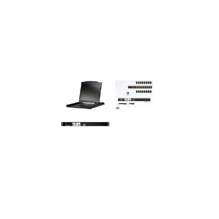 ATEN CL3000N - KVM-Konsole - PS/2, USB - 48.3 cm ( 48,30cm (19") ) - Rack - einbaufähig - 1280 x 1024 - VGA - 1U (CL3000)
