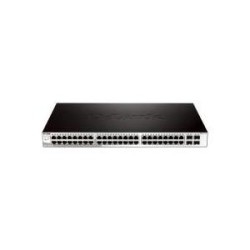 D-Link Web Smart DGS-1210-52 - Switch - verwaltet - 48 x 10/100/1000 + 4 x Gigabit SFP - Desktop, an Rack montierbar (DGS-1210-