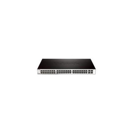 D-Link Web Smart DGS-1210-52 - Switch - verwaltet - 48 x 10/100/1000 + 4 x Gigabit SFP - Desktop, an Rack montierbar (DGS-1210-