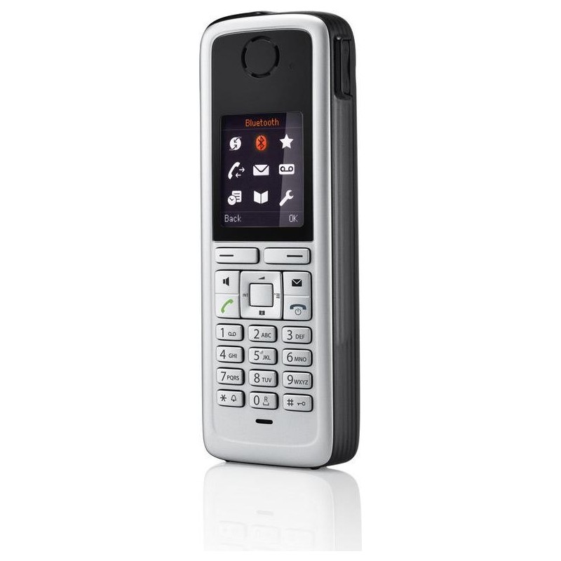 Unify OpenStage M3 Plus - Schnurloses Erweiterungshandgerät - Bluetooth-Schnittstelle - DECT - Schwarz, Silber (L30250-F600-C40