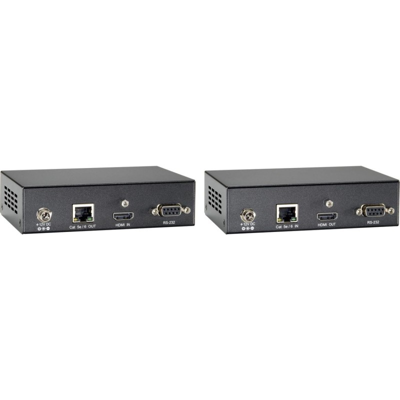 LevelOne HVE-9200 HDMI O.CAT.5 EXT.KIT HDMI-über-Cat-5-Verstärkerset, HDBaseT, 100m, Einfache Plug-and-Play-Installation, Built