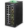 PLANET IGS-20040MT - Switch - managed - 16 x 10/100/1000 + 4 x Gigabit SFP - an DIN-Schiene montierbar, wandmontierbar - AC 24