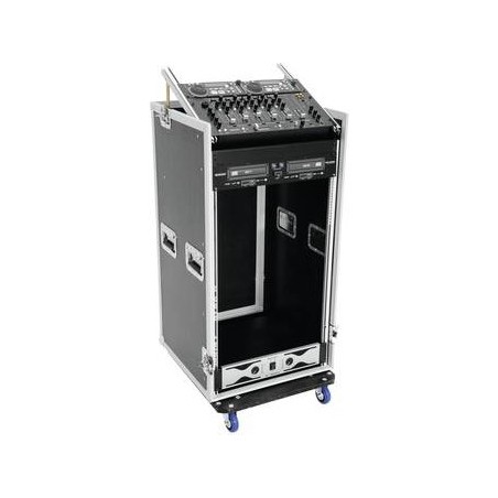 Roadinger Spezial-Kombi-Case Profi, 20HE Rollen (30110004)