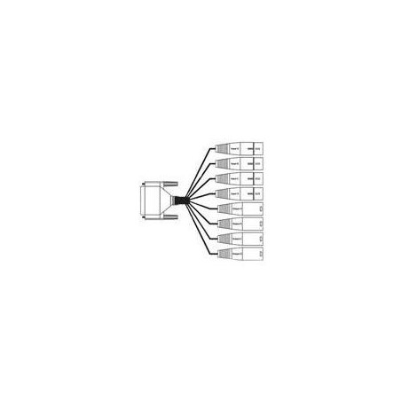 AJA Breakout Cable - Audiokabel - DB-25 männlich zu DB-25, XLR3 - Daumenschrauben