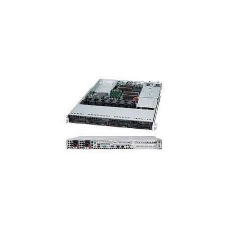 Super Micro Supermicro SC815 TQC-R706WB2 - Rack - einbaufähig - 1U - Erweitertes ATX - SATA/SAS - Hot-Swap 750 Watt - Schwarz (
