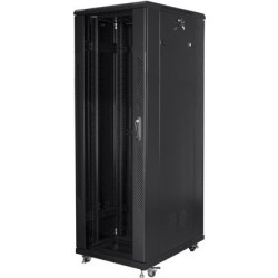 Lanberg-Schränke FF01-8847-12B (47U, 19 " 800mm 800 mm, stehend, voll, Glas, 800 kg, schwarz) (FF01-8847-12B)
