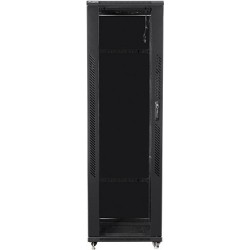 Lanberg FF01-6642-12B (42U, 19 ", 2050 mm 600 mm 600 mm, Stehschränke, Full, Glas, 800 kg, schwarz) (FF01-6642-12B)