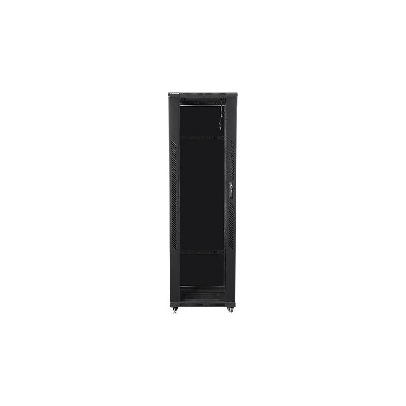 Lanberg FF01-6642-12B (42U, 19 ", 2050 mm 600 mm 600 mm, Stehschränke, Full, Glas, 800 kg, schwarz) (FF01-6642-12B)
