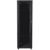 Lanberg FF01-6642-12B (42U, 19 ", 2050 mm 600 mm 600 mm, Stehschränke, Full, Glas, 800 kg, schwarz) (FF01-6642-12B)