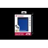 Transcend StoreJet 25H3 - Festplatte - 4 TB - extern (tragbar) - 2.5" (6.4 cm) - USB 3.1 Gen 1 - 256-Bit-AES - Marineblau