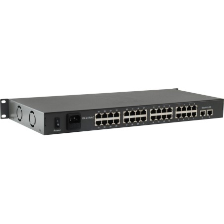 LevelOne FGP-3400W250 - Switch - 32 x 10/100 (PoE+) + 2 x 10/100/1000 - Desktop, an Rack montierbar - PoE+ (250 W)