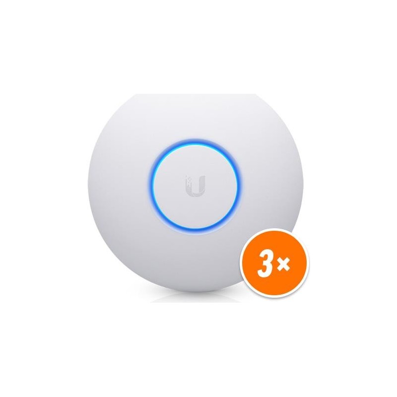 Ubiquiti Unifi nanoHD - Funkbasisstation - 802,11ac Wave 2 - Wi-Fi - Dualband - Gleichstrom (Packung mit 3) (UAP-NANOHD-3)