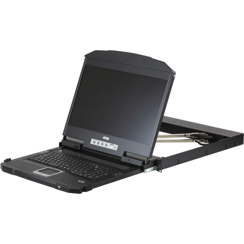 ATEN CL3800NW Konsolenregal 47 cm (18.5" ) 1920 x 1080 Pixel Metall Schwarz 1U (CL3800NW CH)