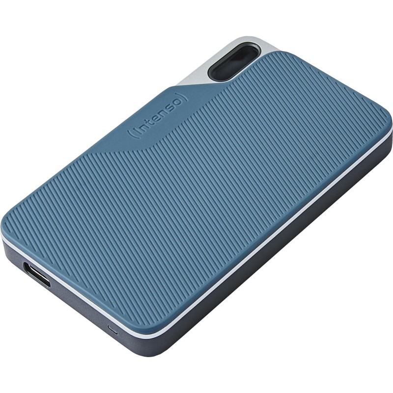 Intenso TX100 - SSD - 2TB - extern (tragbar) - USB 3,2 Gen 1x1 (USB-C Steckverbinder) - Gray-Blue (3826470)