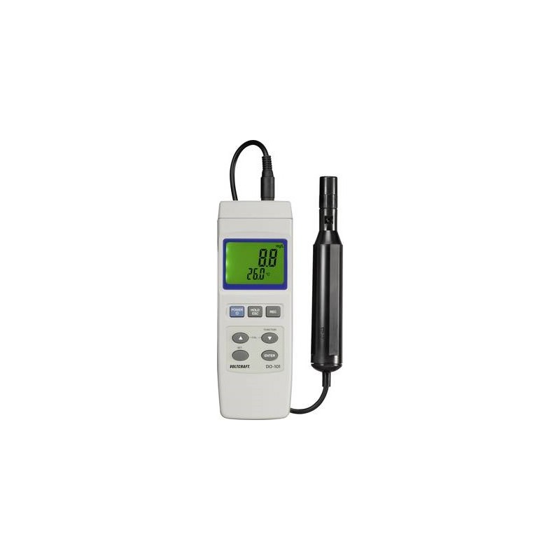 VOLTCRAFT DO-101 Sauerstoff-Messgerät 0 - 20 mg/l Wechselbare Elektrode, mit Temperaturmessfunktion (VC-8341620)