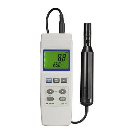 VOLTCRAFT DO-101 Sauerstoff-Messgerät 0 - 20 mg/l Wechselbare Elektrode, mit Temperaturmessfunktion (VC-8341620)