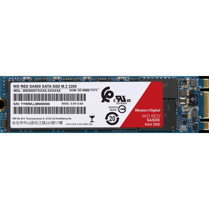 WD Red SA500 WDS500G1R0B - SSD - 500GB - intern - M.2 2280 - SATA 6Gb/s (WDS500G1R0B)