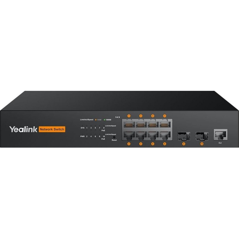 Yealink RCH80 - L2+Web Managed PoE+ Switch - Zubehör Netzwerk - Power over Ethernet (1303227)