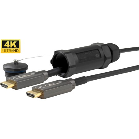 Microconnect HDM191950V2.0AOP HDMI-Kabel 50 m HDMI Typ A (Standard) Schwarz (HDM191950V2.0AOP)