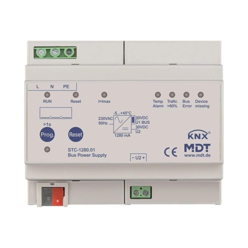 MDT STC-1280.01 Busspa.vers. m. Diagnose 8TE,REG,1280mA (STC-1280.01)