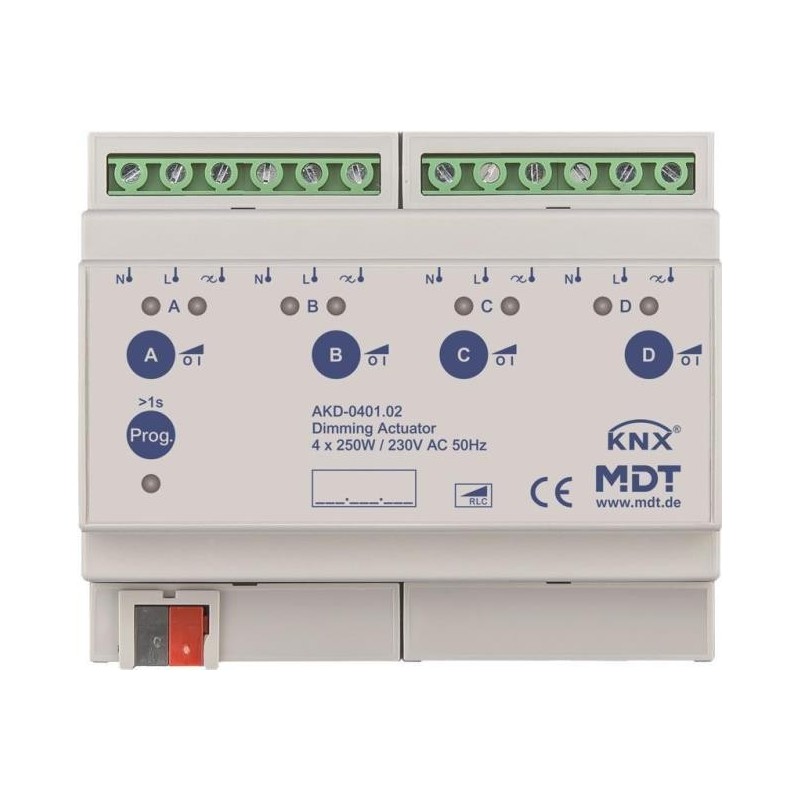 MDT AKD-0401.02 250W, 230VAC mit Wirkleistungsmessung (AKD-0401.02)