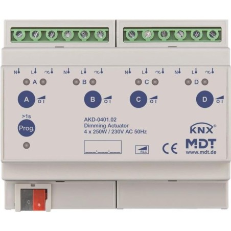 MDT AKD-0401.02 250W, 230VAC mit Wirkleistungsmessung (AKD-0401.02)