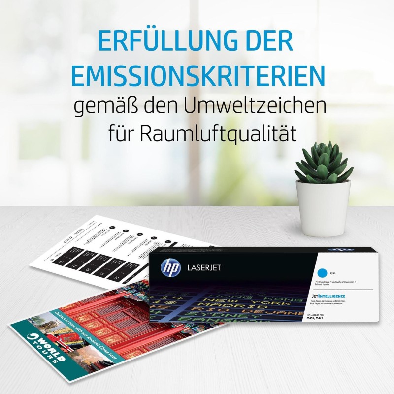 HP 212X - Hohe Ergiebigkeit - Cyan - original - LaserJet - Tonerpatrone (W2121X) - für Color LaserJet Enterprise MFP M578, Lase