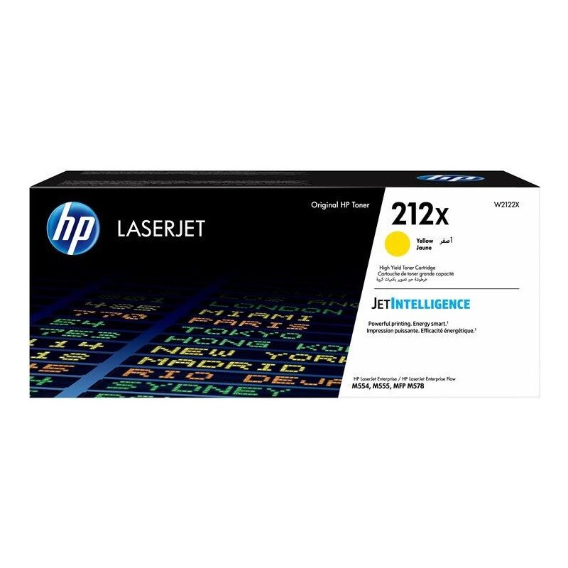 HP 212X - Hohe Ergiebigkeit - Gelb - original - LaserJet - Tonerpatrone (W2122X) - für Color LaserJet Enterprise MFP M578, Lase