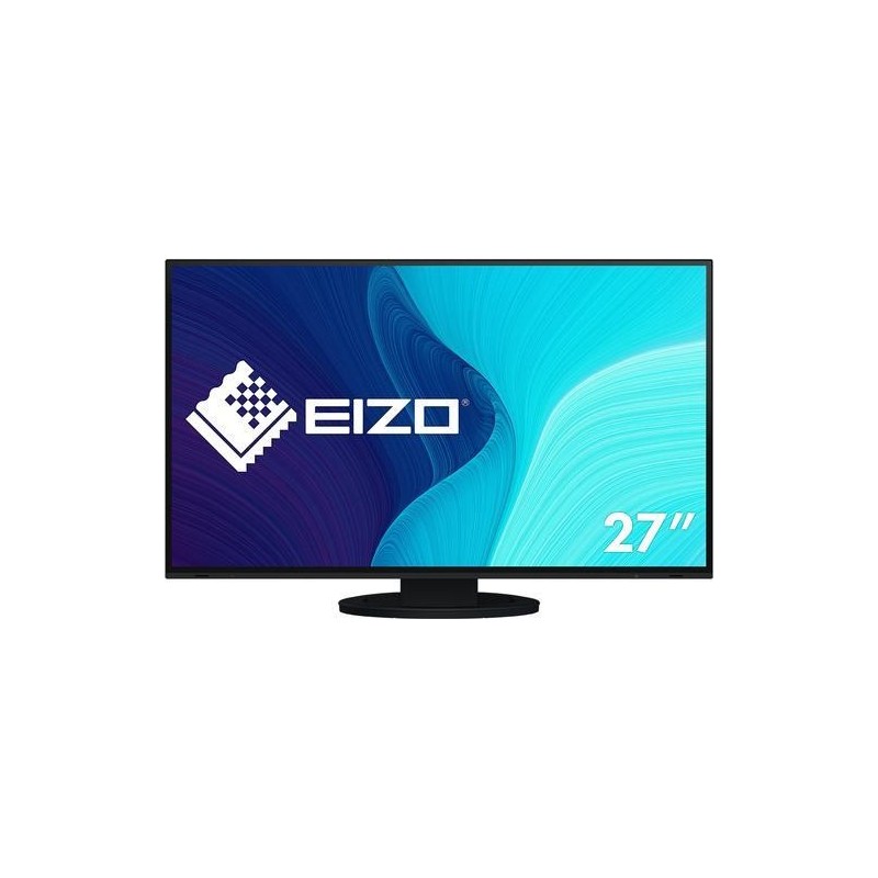 EIZO FlexScan EV2795-BK - Mit FlexStand - LED-Monitor - 68,5 cm (27") - 2560 x 1440 - IPS - 350 cd/m² - 1000:1 - 5 ms - HDMI, D