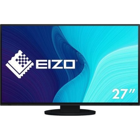 EIZO FlexScan EV2795-BK - Mit FlexStand - LED-Monitor - 68,5 cm (27") - 2560 x 1440 - IPS - 350 cd/m² - 1000:1 - 5 ms - HDMI, D