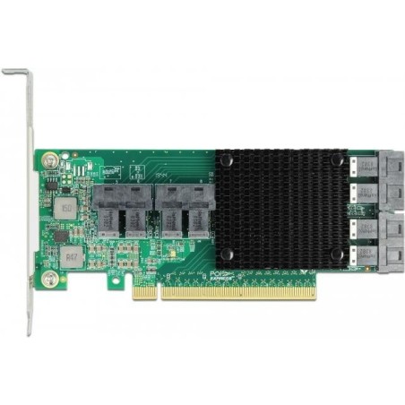 DeLOCK PCI Express x16 Card to 8 x internal SFF-8643 NVMe - Speicher-Controller - SAS Low-Profile - 32 Gbit/s - PCIe 3.0 x16 (9