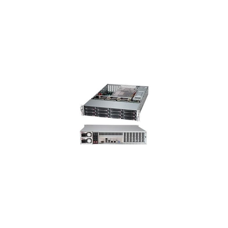 Super Micro Supermicro SC826 BAC12-R1K23LPB - Rack-Montage - 2U - verbessertes, erweitertes ATX - SATA/SAS/PCI Express - Hot-Sw