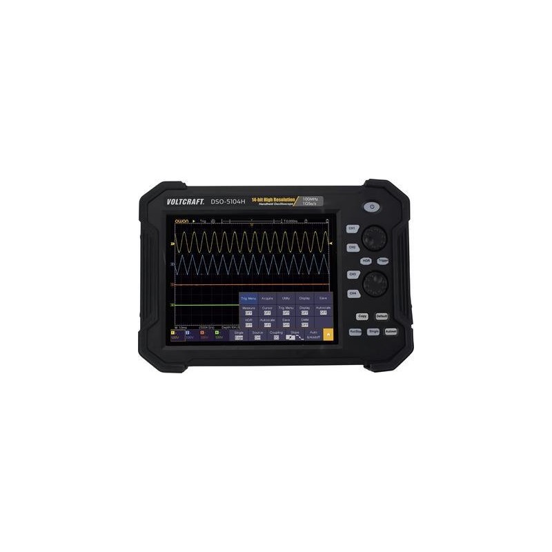 VOLTCRAFT DSO-5104H Batterie, Digital-Oszilloskop, Hand-Oszilloskop (Scope-Meter) 100 MHz 4-Kanal 1 GSa/s 40 Mpts 14 Bit Digita
