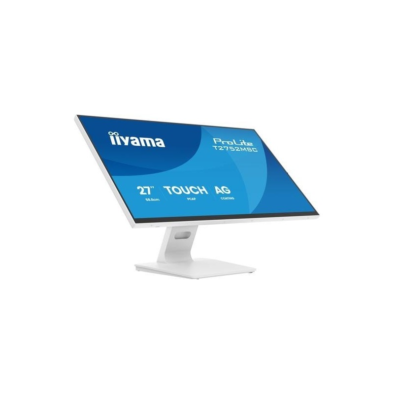 IIYAMA Monitor T2752MSC-W1AG 68,58cm 27Zoll WHITE IPS Optical Bonded PCAP 10P 920x1080 (T2752MSC-W1AG)