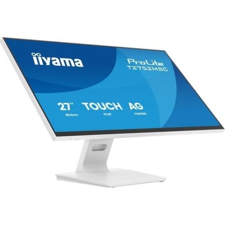 IIYAMA Monitor T2752MSC-W1AG 68,58cm 27Zoll WHITE IPS Optical Bonded PCAP 10P 920x1080 (T2752MSC-W1AG)