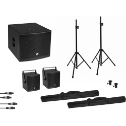 Omnitronic Molly 2.1 Aktives PA-Lautsprecher-Set inkl. Subwoofer, Bluetooth (20000836)