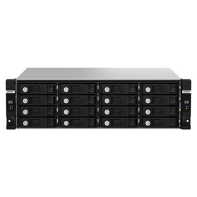 QNAP TL-R1620Sdc - Festplatten-Array - 16 Schächte (SATA-600 / SAS-3) - SAS 12Gb/s (extern) - Rack - einbaufähig - 3U