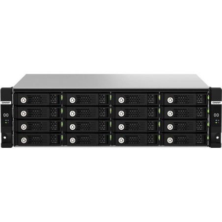 QNAP TL-R1620Sdc - Festplatten-Array - 16 Schächte (SATA-600 / SAS-3) - SAS 12Gb/s (extern) - Rack - einbaufähig - 3U