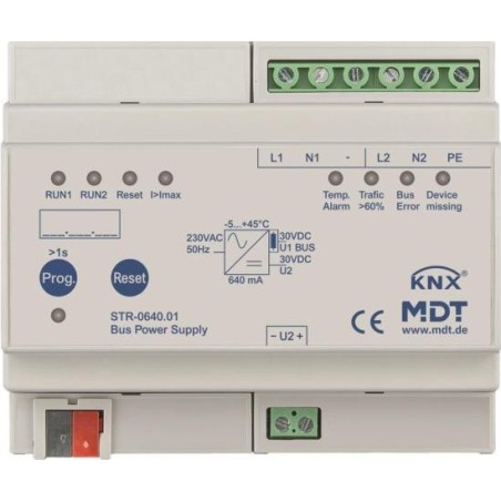 MDT STR-0640.01 Redundante Busspannungs- versorgung m.Diagnose 6TE REG 640mA (STR-0640.01)
