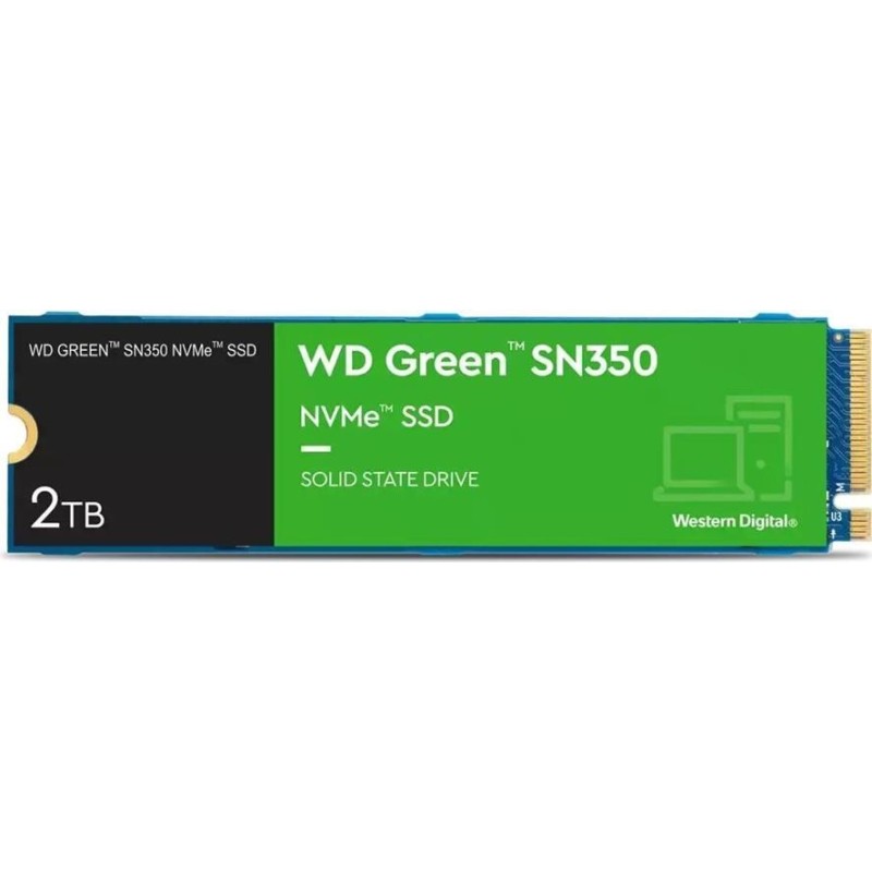 WD Green SN350 NVMe SSD WDS200T3G0C - SSD - 2 TB - intern - M.2 2280 - PCI Express 3.0 x4 (NVMe)