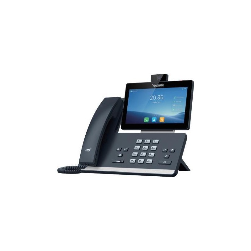 Yealink T58W - VoIP-Telefon mit Rufnummernanzeige - 10 Parteien Anruffunktion - SIP, SIP v2 - 16 Zeilen - Classic Gray - mit Ye